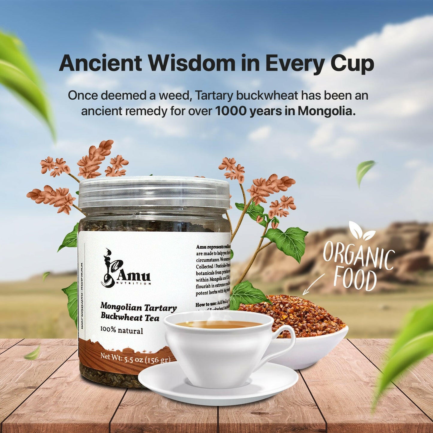 Himalayan Tartary buckwheat tea Bulk /Himalayan buckwheat tea