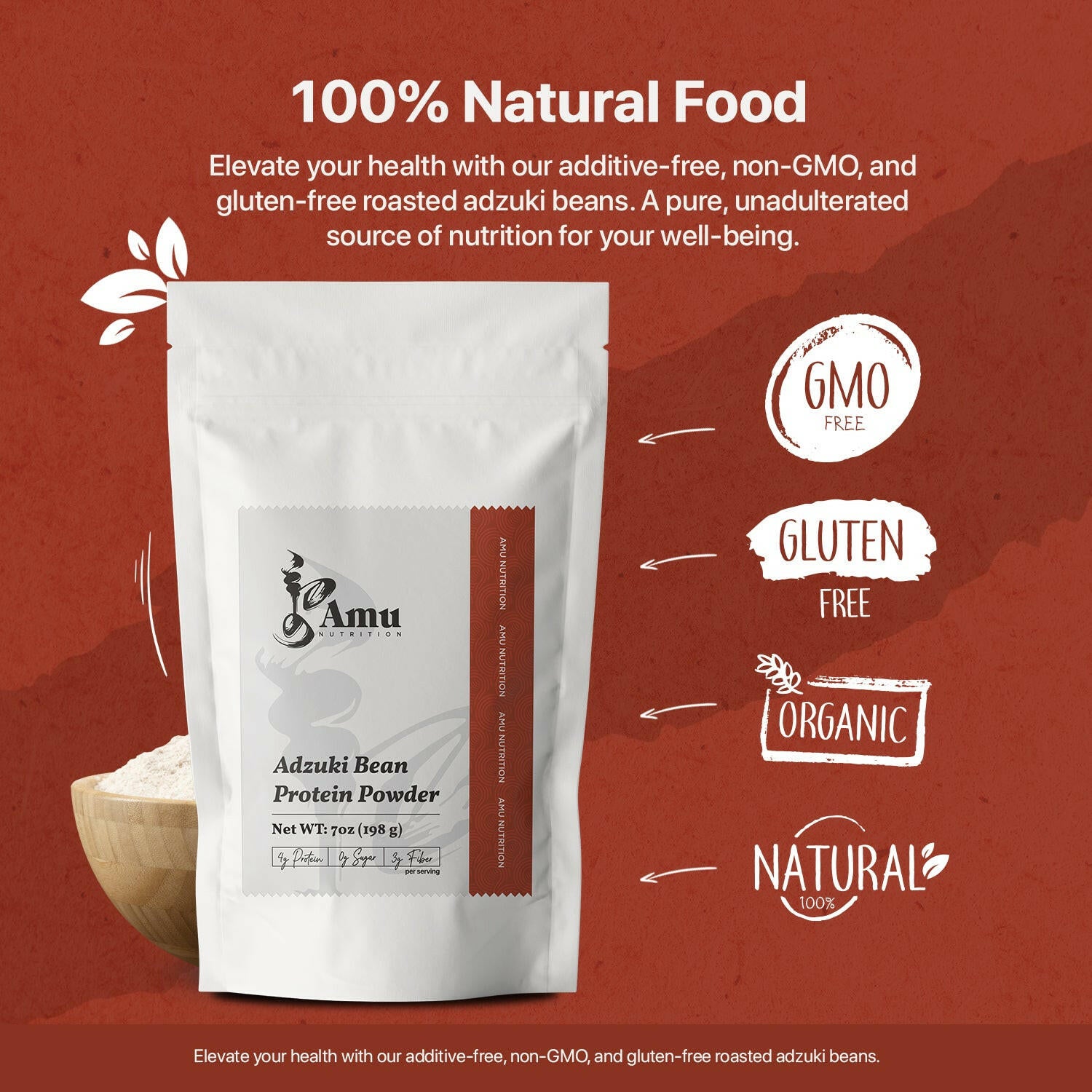 Roasted Adzuki bean powder.