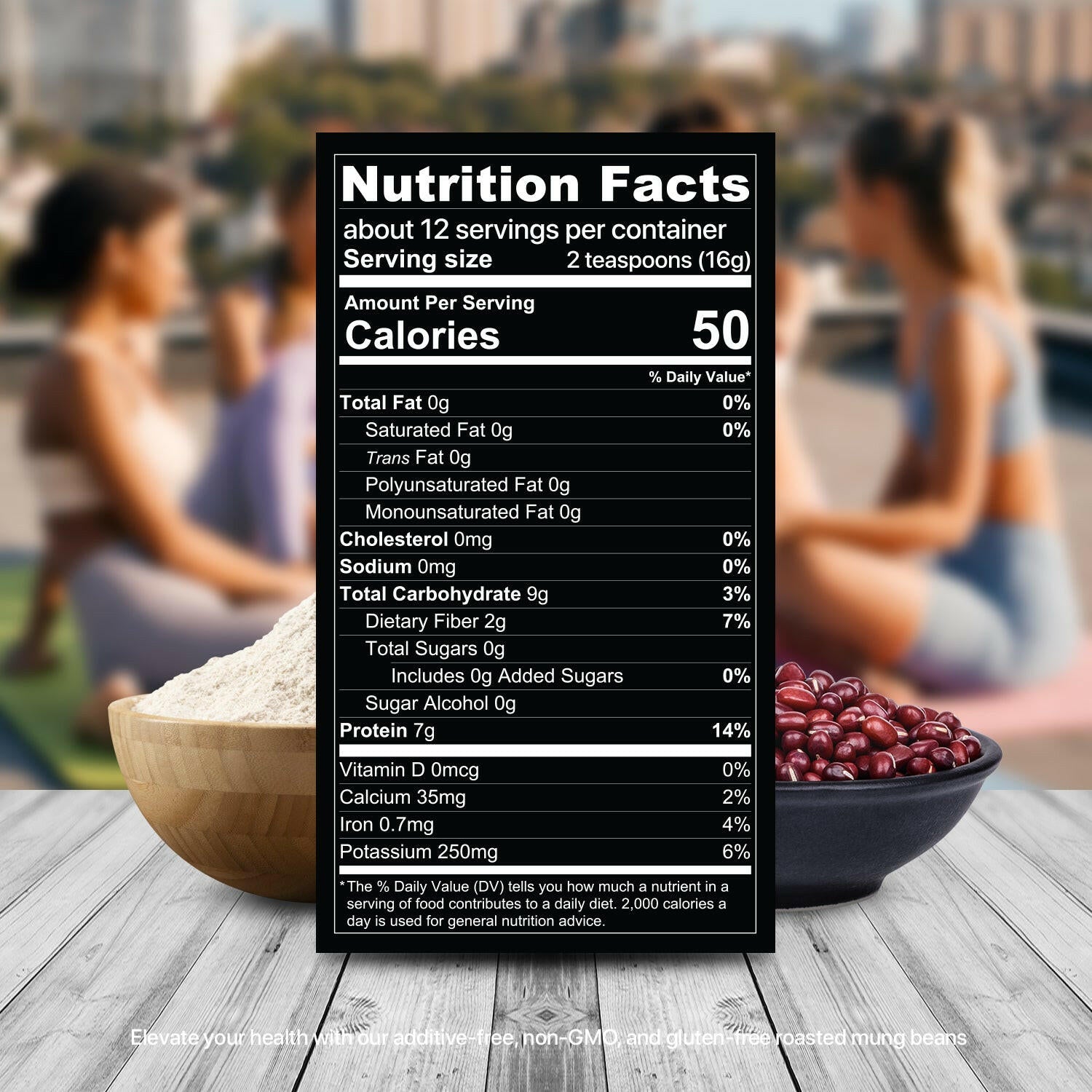 Roasted Adzuki bean powder.