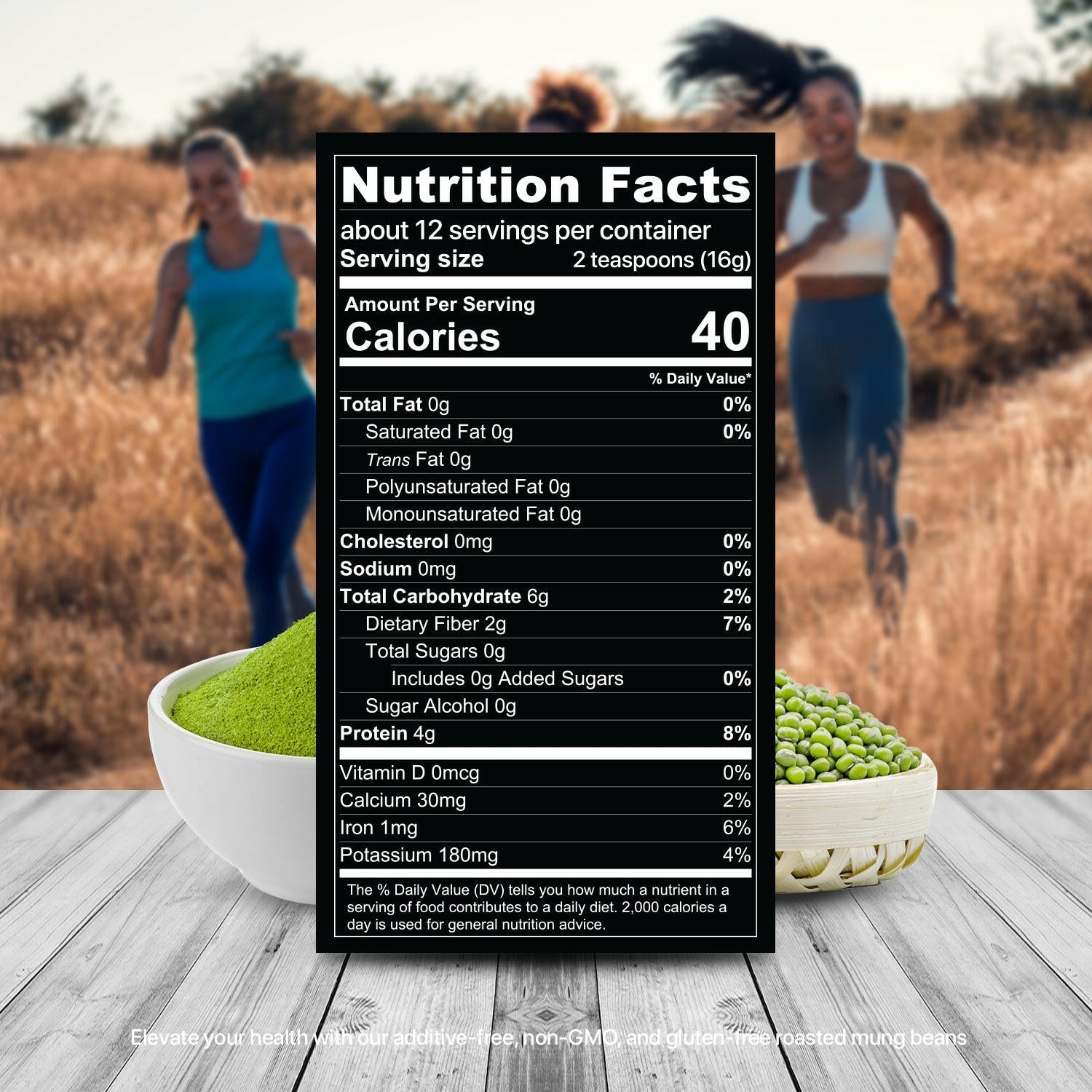 Roasted Mung Bean Powder.