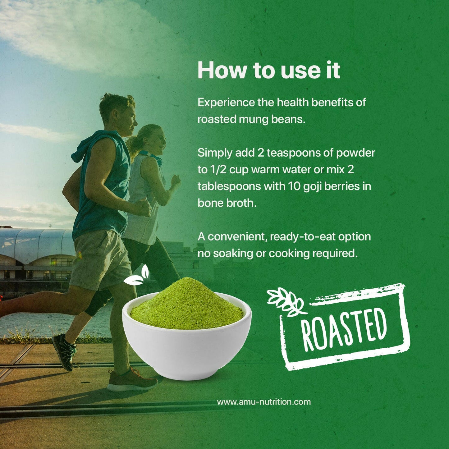 Roasted Mung Bean Powder.