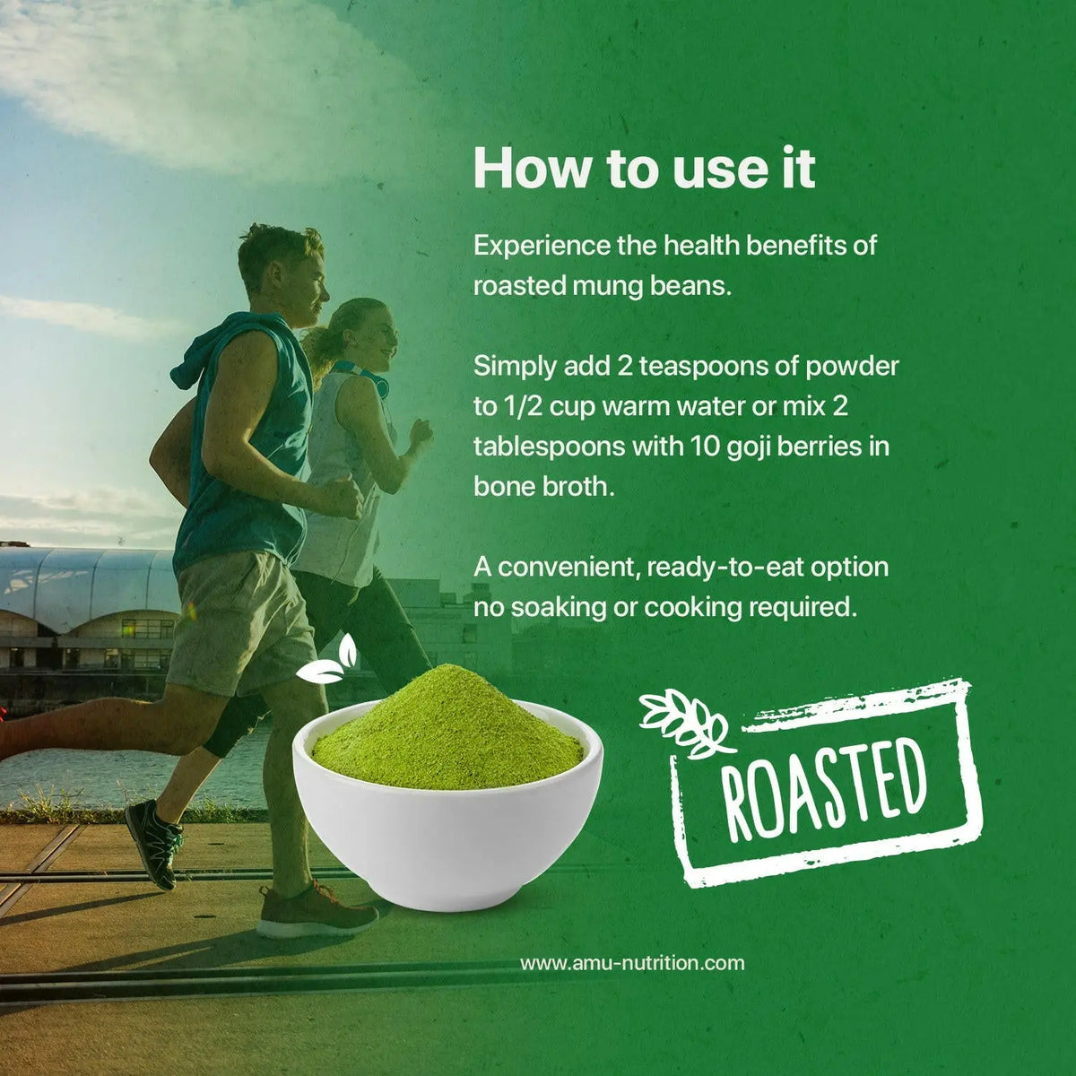 Roasted Mung Bean Powder.