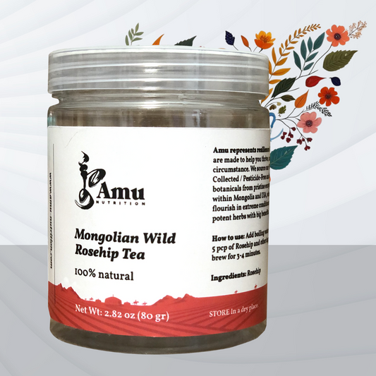 Mongolian Wild Foraged Rosehip Bud - 80 gr- 20 serving size