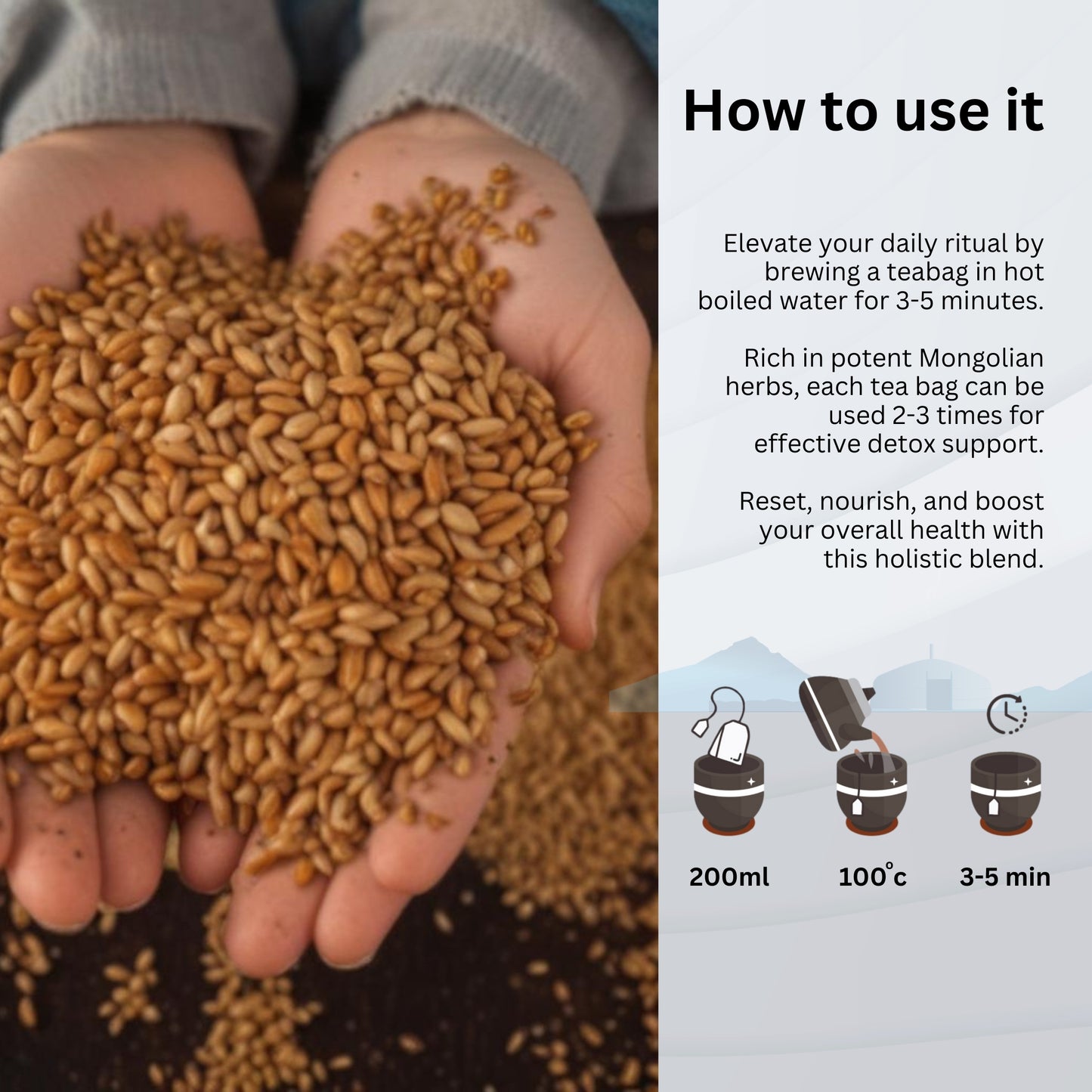 Breathe Tea – Kid-Friendly Winter Remedy for Dry Cough, Asthma Support & Lung Health, Reduces Dampness with Licorice, Jujube, and Job's Tears – Sweet, Non-Minty Flavor-10 Sugarcane tbgs