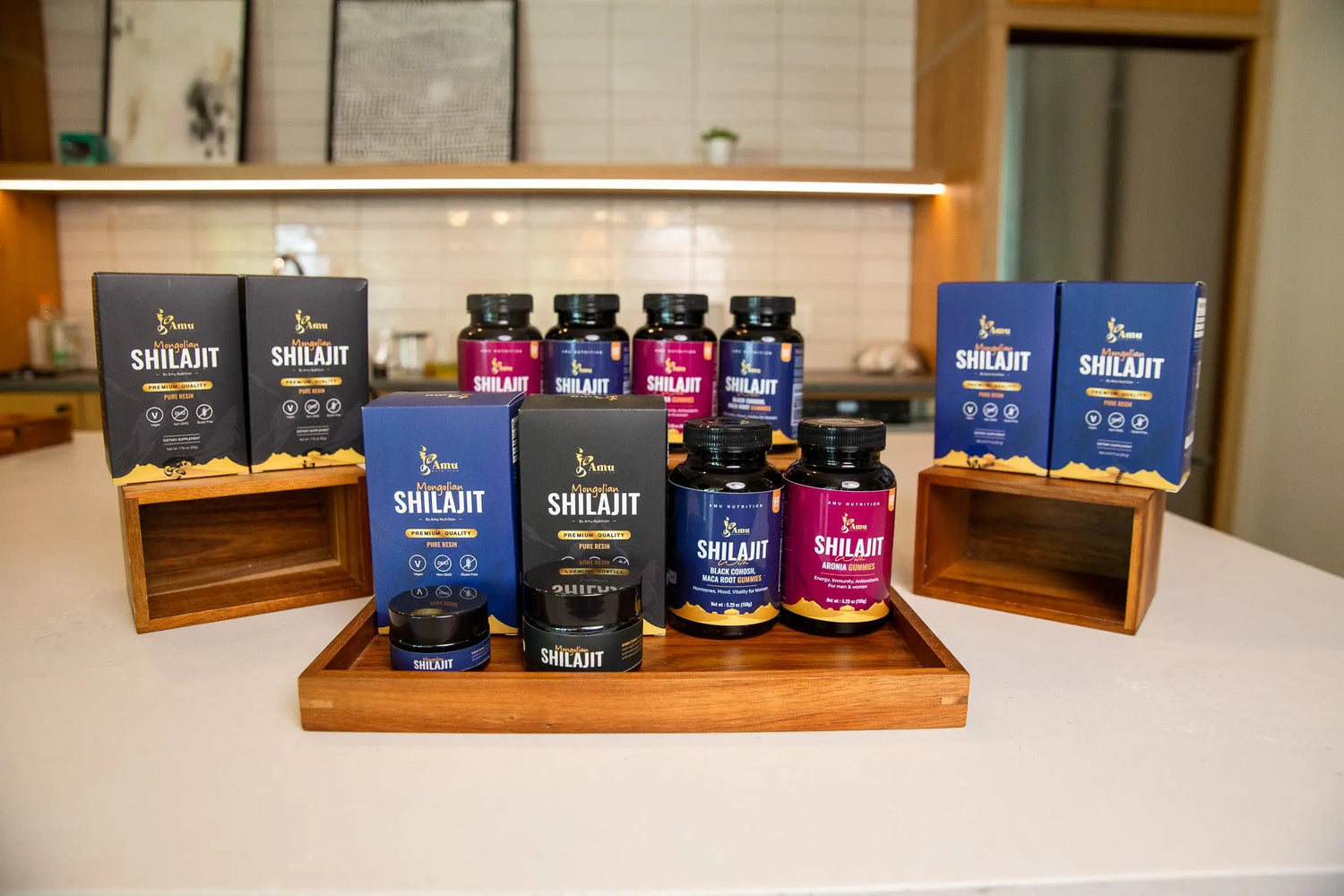 Shilajit Product Line Mongolian Herbal Tea & Shilajit | Amu Nutrition