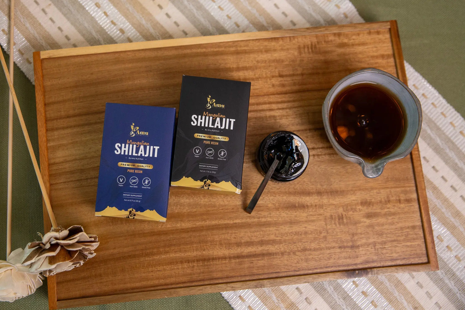 Best Sellers Mongolian Herbal Tea & Shilajit | Amu Nutrition
