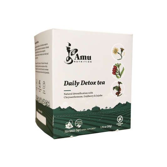 Detox tea with 10 sugarcane tbgs.