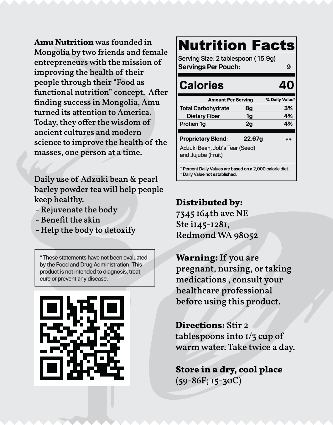 Beauty & Slimming superfoods with Adzuki Beans, Job's tears and Jujube – High Fiber, Gluten-Free, Celiac-Friendly