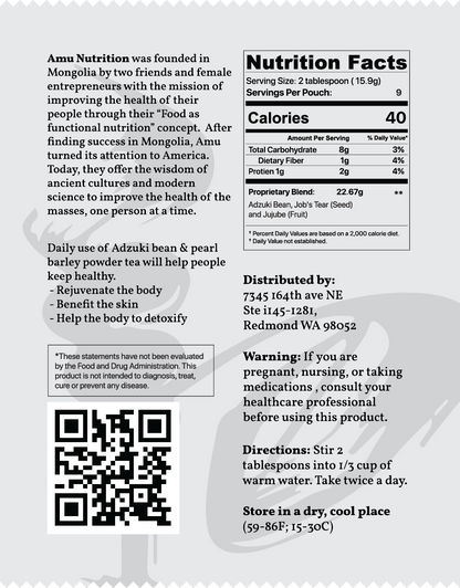 Beauty & Slimming superfoods with Adzuki Beans, Job's tears and Jujube – High Fiber, Gluten-Free, Celiac-Friendly