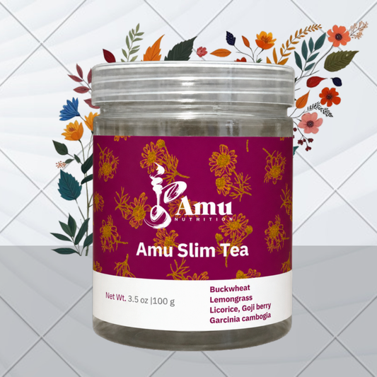 Amu Slim Tea | Tartary Buckwheat, Lemongrass, Goji & Garcinia, 100g