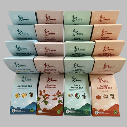 Mongolian Wellness Tea big boxes-  20 Teas with Sugar cane Teabags- Free shipping