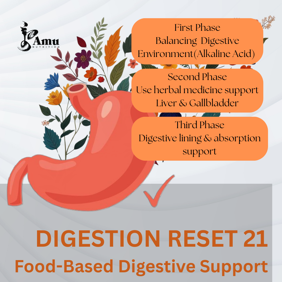 21-Day Digestion Reset Program- Food-Based Digestive Support
