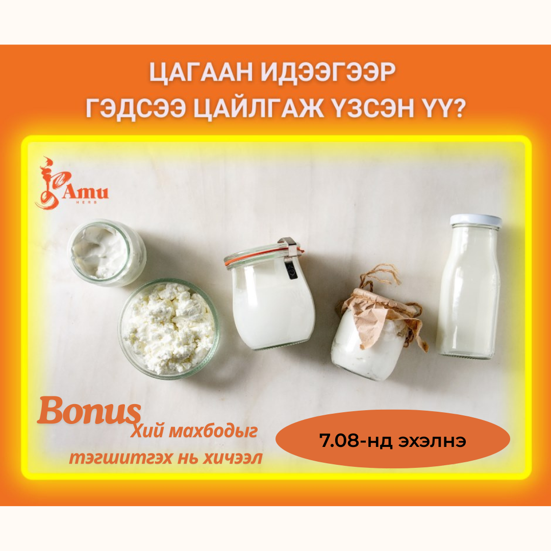 Tsagaan idee hutulbur- dairy Diet
