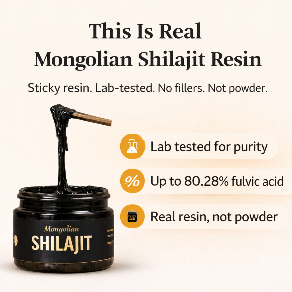 Pure Mongolian Shilajit Resin