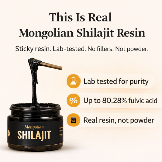 Pure Mongolian Shilajit Resin