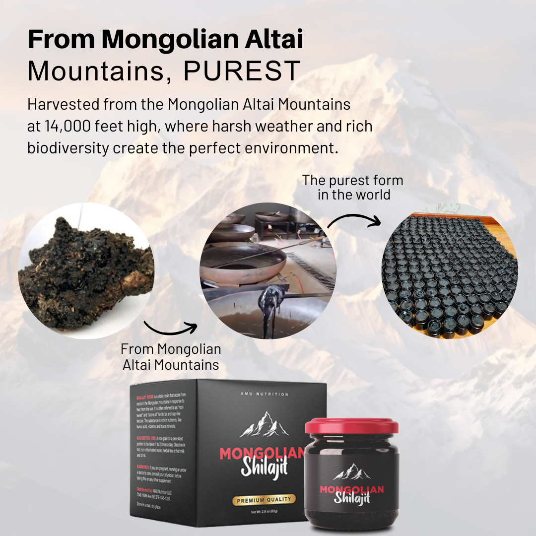 Luxurious Mongolian Shilajit extract for enhanced vitality and rejuvenation