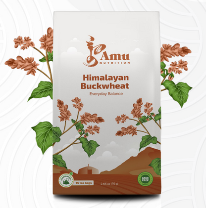 Himalayan buckwheat tea with 15 sugarcane tbgs.