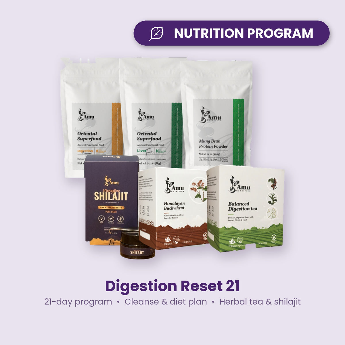 21-Day Digestion Reset Program | Food-Based Digestive Support - Amu Nutrition