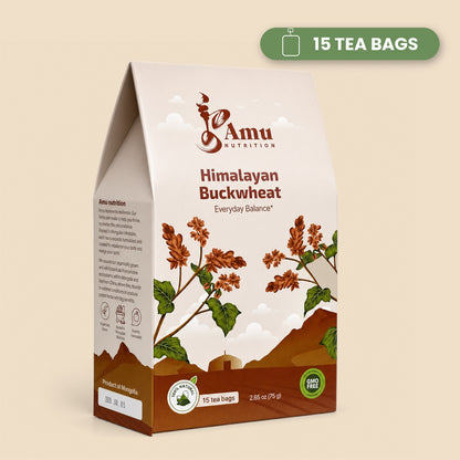Himalayan Tartary Buckwheat Tea - 15 Sugarcane Tea Bags