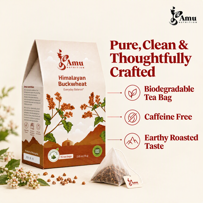 Himalayan Tartary Buckwheat Tea - 15 Sugarcane Tea Bags