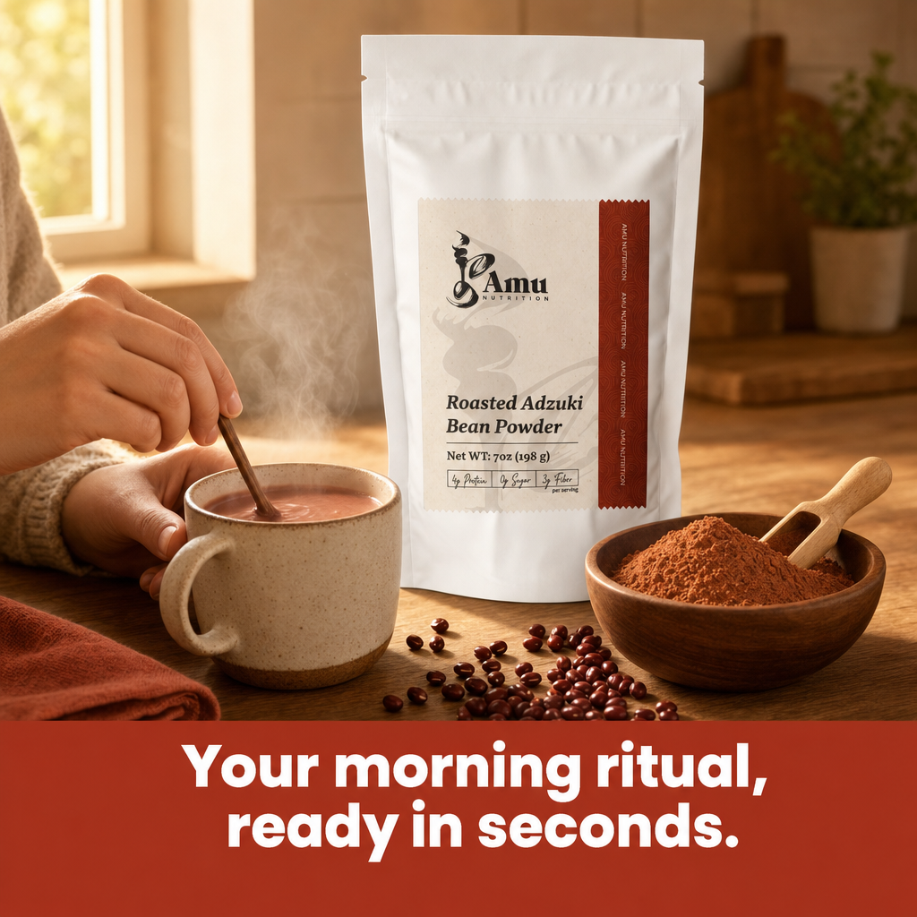 Roasted Adzuki Bean Powder 198g - Asian Superfood for Beauty & Wellness