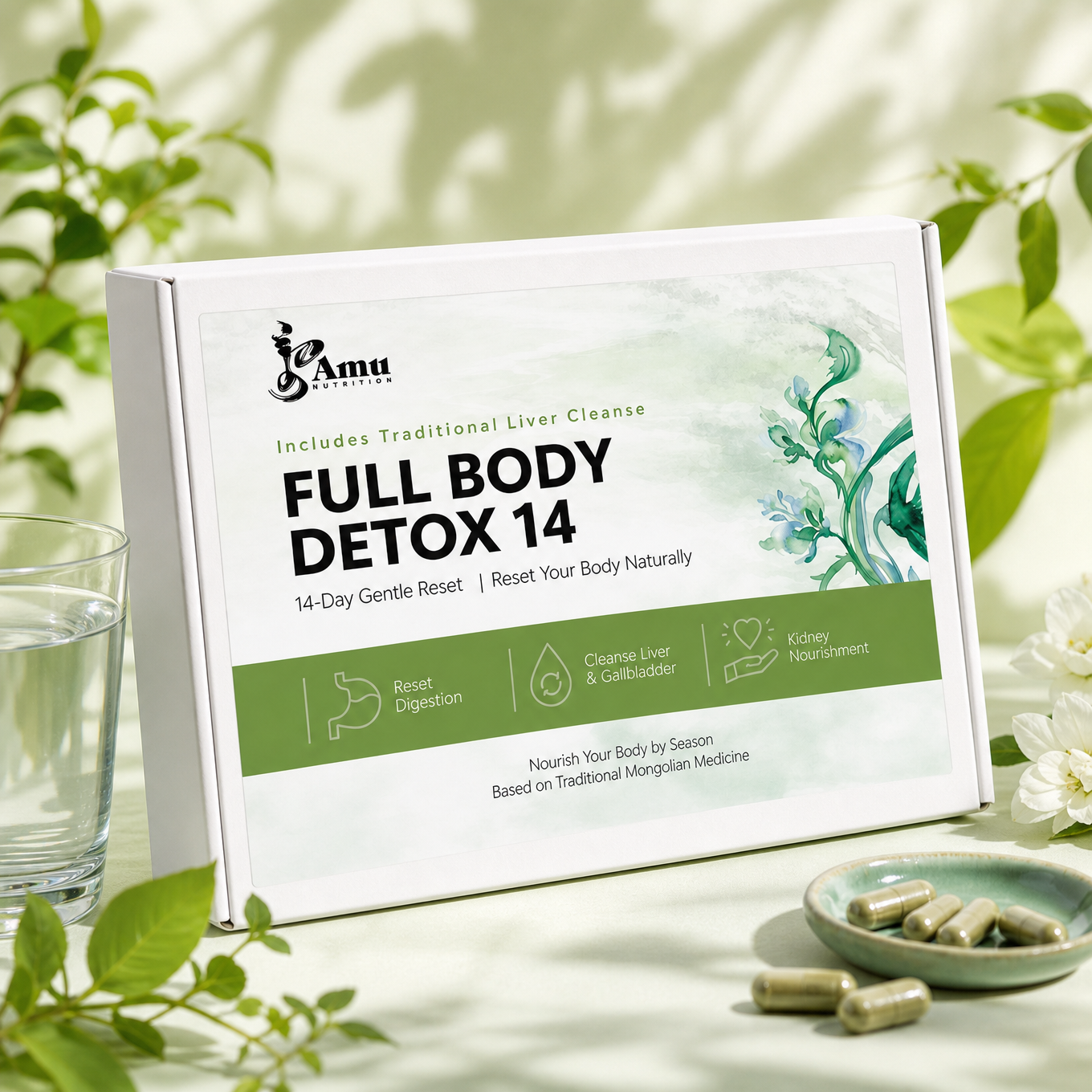 🌿 DETOX 14 Full-Body Reset  | Traditional Mongolian Herbal Cleanse Kit