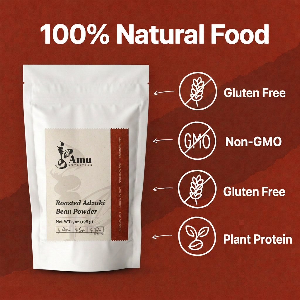 Roasted Adzuki Bean Powder 198g - Asian Superfood for Beauty & Wellness