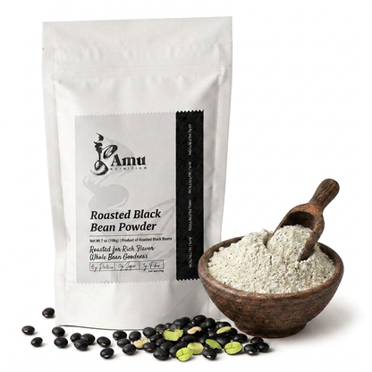 Roasted Black Bean Powder – 198 g Plant-Based Protein Superfood
