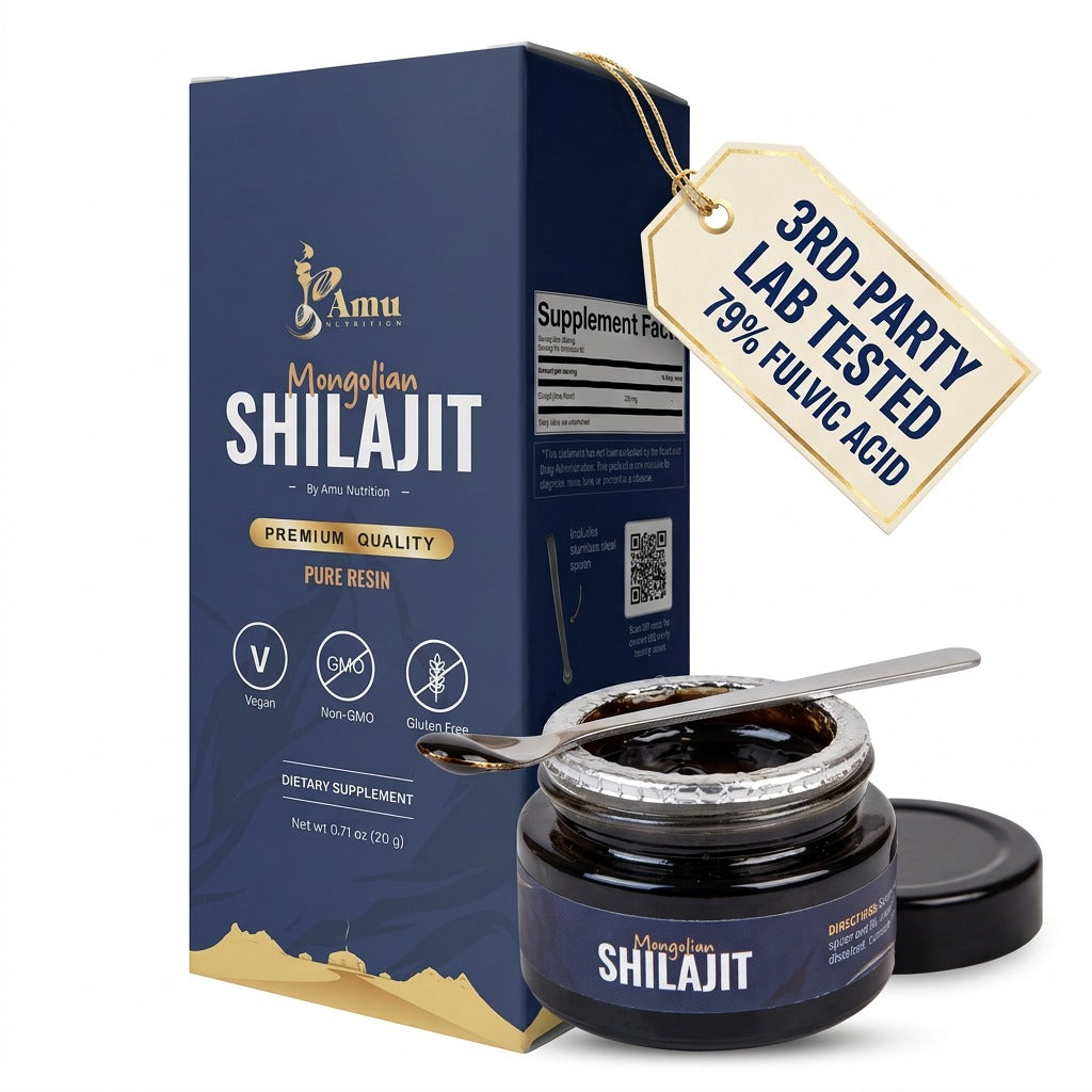 Pure Mongolian Shilajit Resin - Lab-Tested Altai Fulvic Acid
