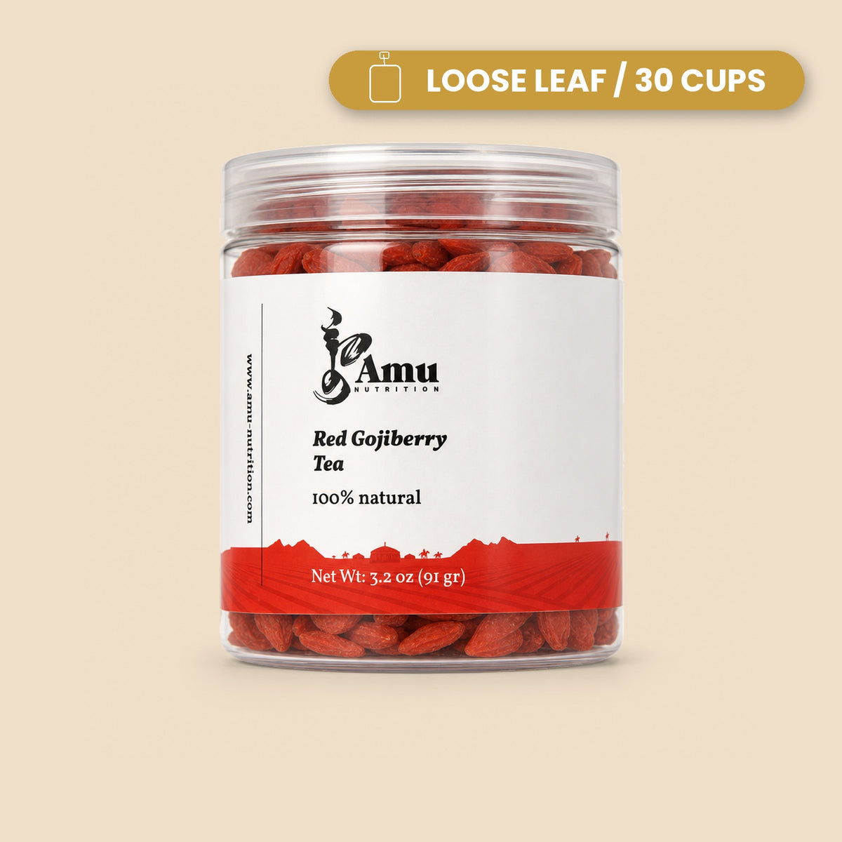 Red Goji Berry Tea - Bulk 90g